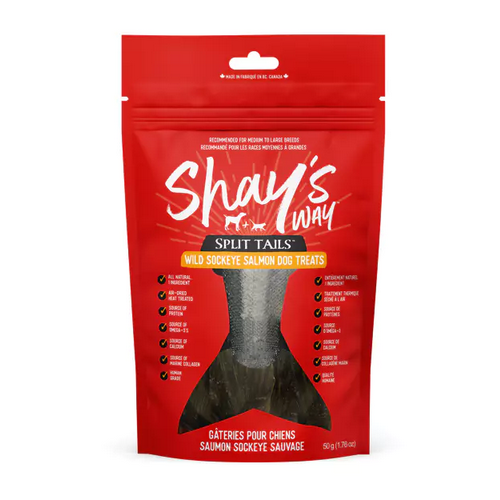 Shay's Way Sockeye Salmon Split Tails Air-Dried Treats 50g