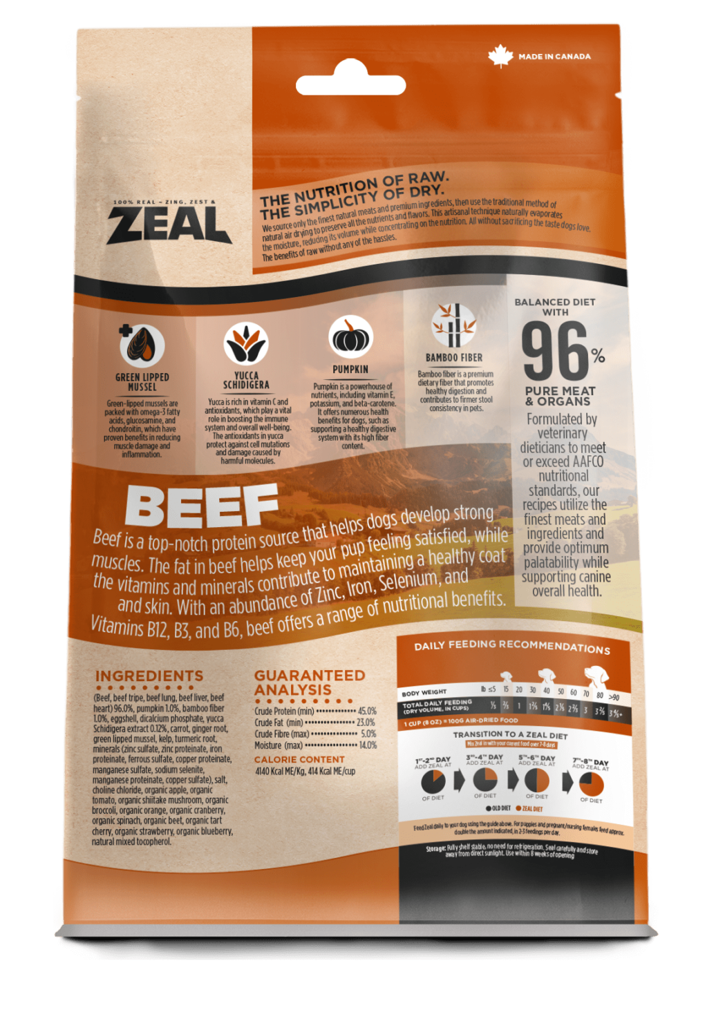 Zeal Gently Air-Dried Beef for Dogs