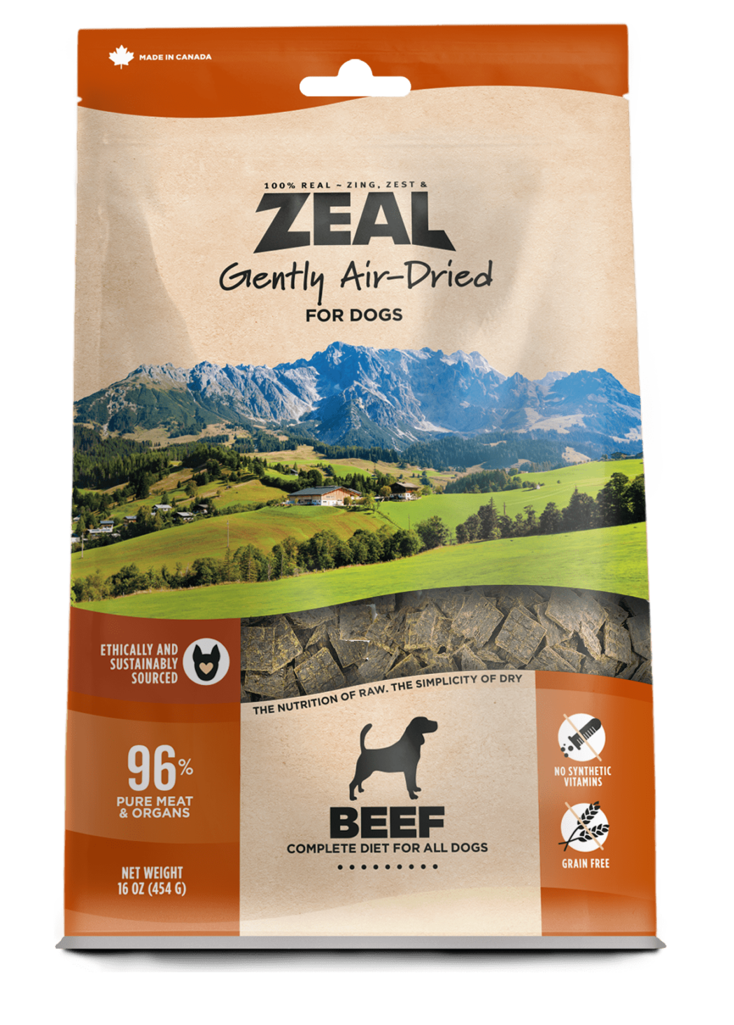 Zeal Gently Air-Dried Beef for Dogs